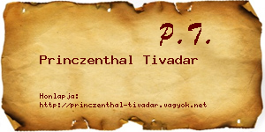 Princzenthal Tivadar névjegykártya